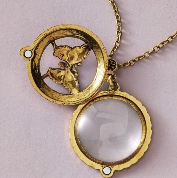 Magnify Glass Butterfly Necklace - Picture 9 of 13